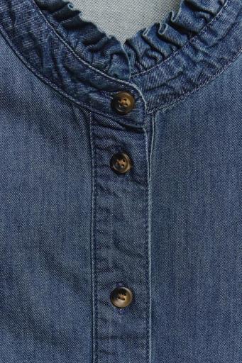Camisa chambray algodón cuello volante Redford medium blue [2]