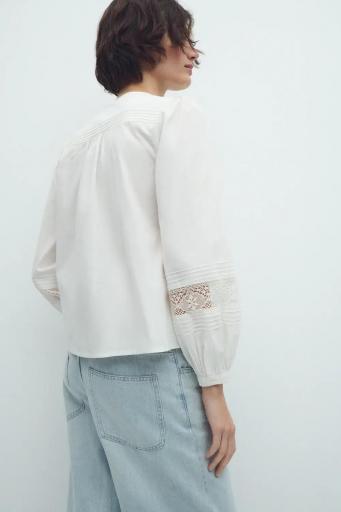 Camisa romántica puntilla blanca Teodora [2]
