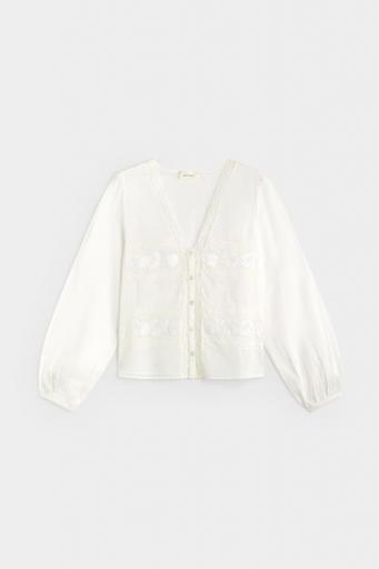 Camisa Valeria romántica blanca [0]