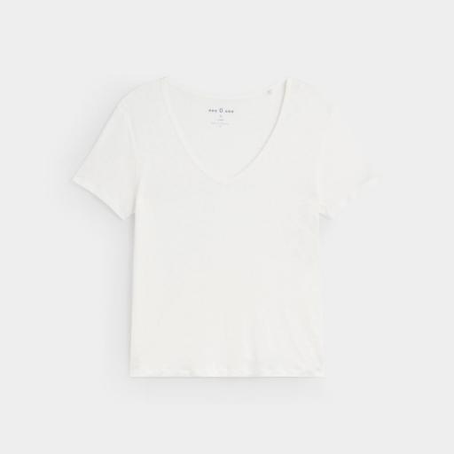 Camiseta básica lino  crudo [0]