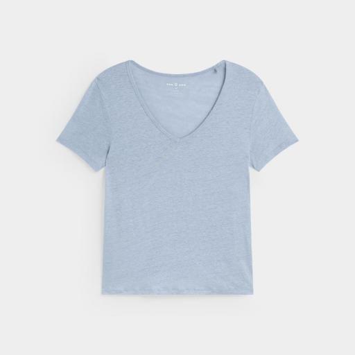 Camiseta básico denim lino [0]
