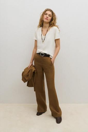 Camiseta blanca algodón lino Bitter [1]