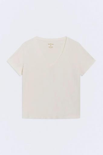 Camiseta blanca algodón lino Bitter [0]