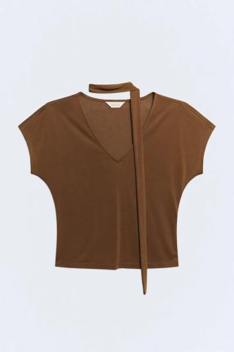 Camiseta Emily marrón tostado