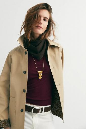 Camiseta lana granate Moma aubergine [1]