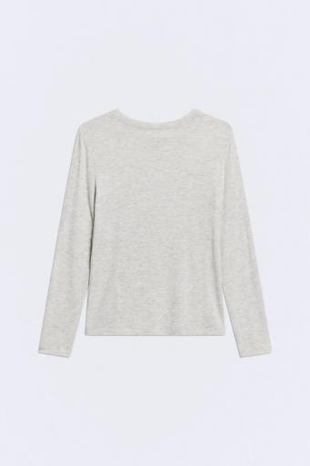 Camiseta gris manga larga lana Prime [1]