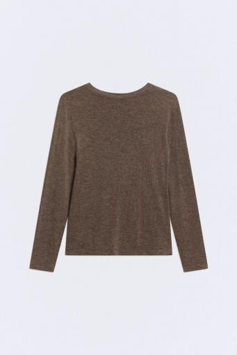 Camiseta taupe manga larga lana Prime [1]