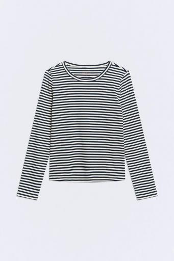 Camiseta algodón cuello redondo Scuba rayas [0]