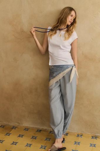 Camiseta blanca algodón Twister [2]