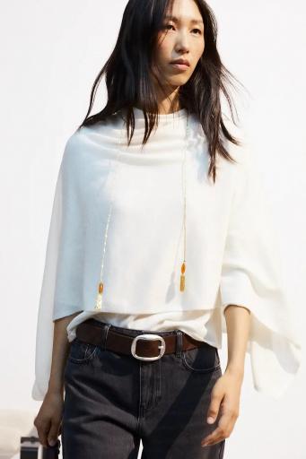 Capa lana y cashmere blanco Adam [2]
