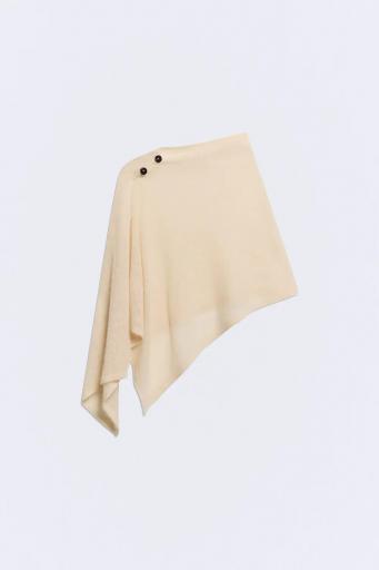 Capa alpaca botones beige Boheme