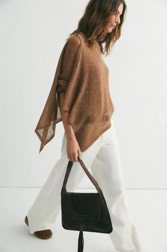 Capa alpaca botones caramel Boheme [3]