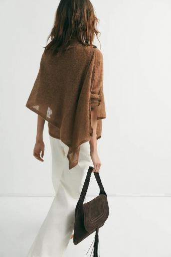 Capa alpaca botones caramel Boheme [4]