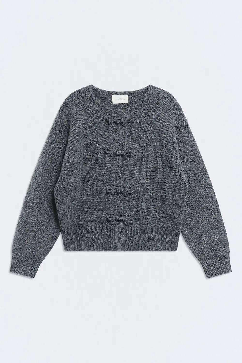 Cárdigan lana gris Greyfield