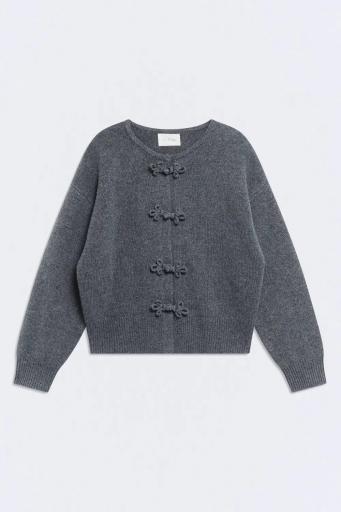 Cárdigan lana gris Greyfield [0]