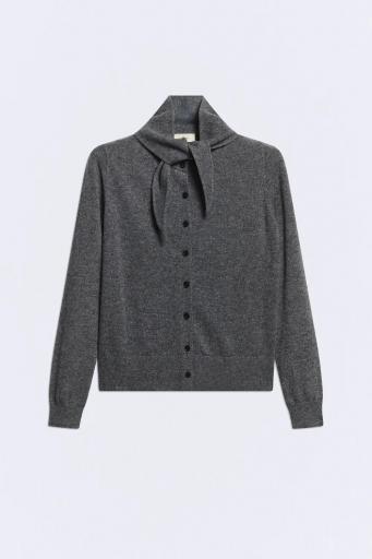 Cárdigan lana y cashmere gris Jackie set [0]