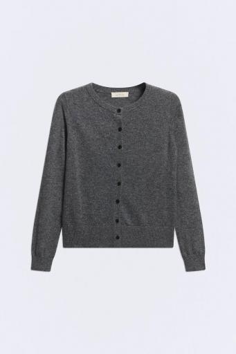 Cárdigan lana y cashmere gris Jackie set [1]