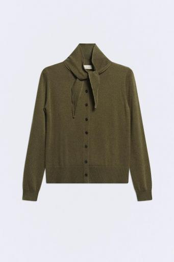 Cárdigan lana y cashmere verde Jackie set [0]