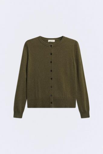 Cárdigan lana y cashmere verde Jackie set [2]