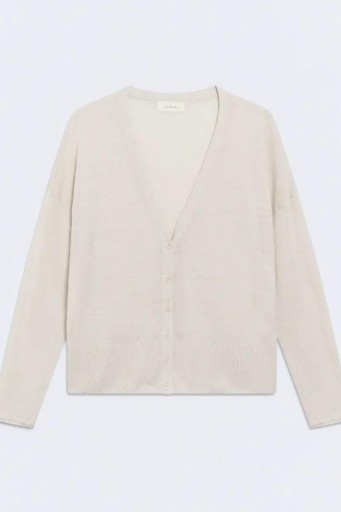 Cárdigan lino beige Nature