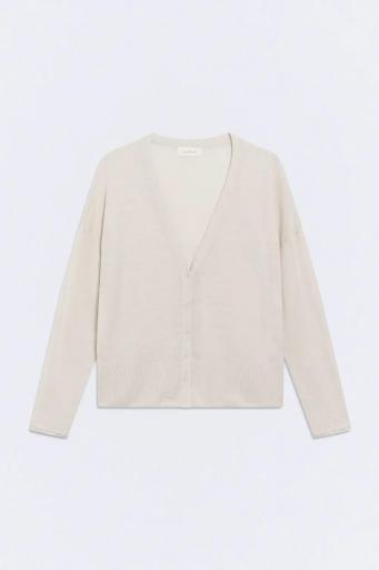 Cárdigan lino beige Nature [3]