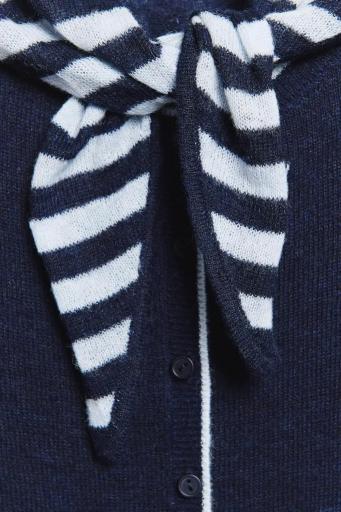 Cardigan alpaca toquilla rayas azul Skin set [3]