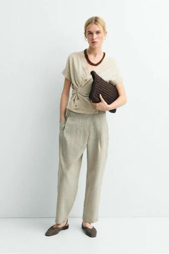 Cárdigan manga corta beige Soho [4]