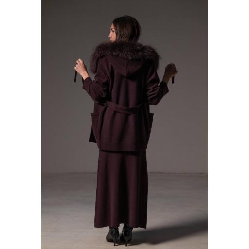 Falda larga jogger cashmere grape [1]