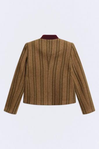 Chaqueta verde lana Baviera stripes [1]