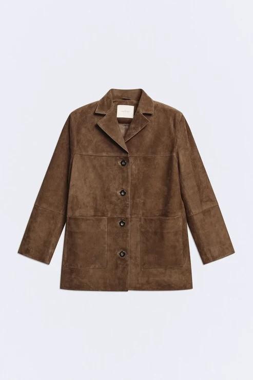 Chaqueta Brixton piel suede