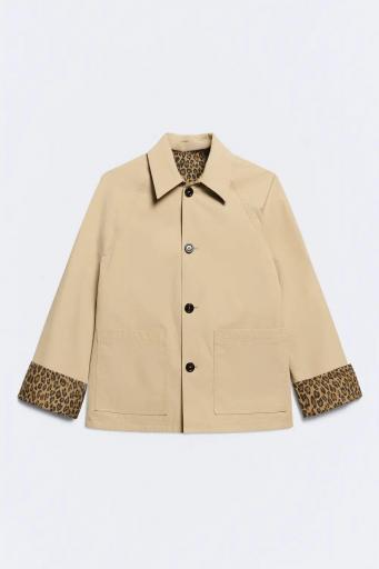 Chaqueta algodón reversible animal print Camille [0]