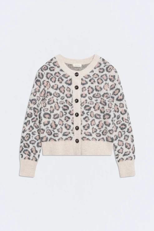 Cárdigan animal print Leo