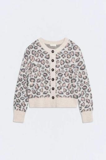 Cárdigan animal print Leo