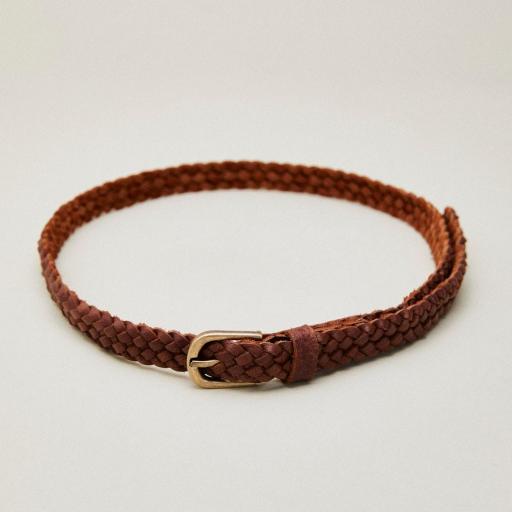 Cinturón trenzado marrón Braid [3]