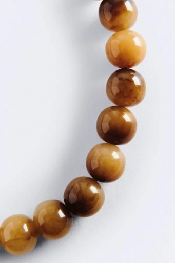 Gargantilla beads marrón  cierre Mocca [1]