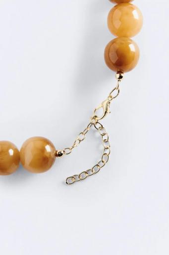 Gargantilla beads marrón  cierre Mocca [2]
