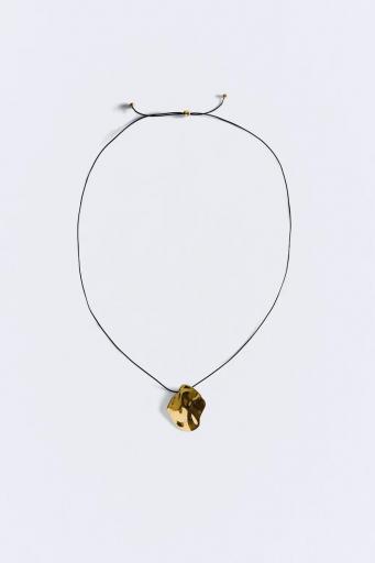 Collar piel colgante dorado  Willow [0]