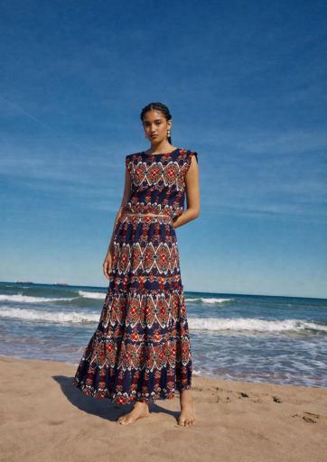 Maxi falda Ikat [2]