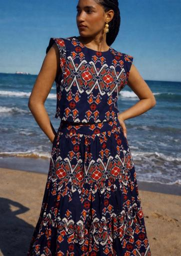 Maxi falda Ikat [1]