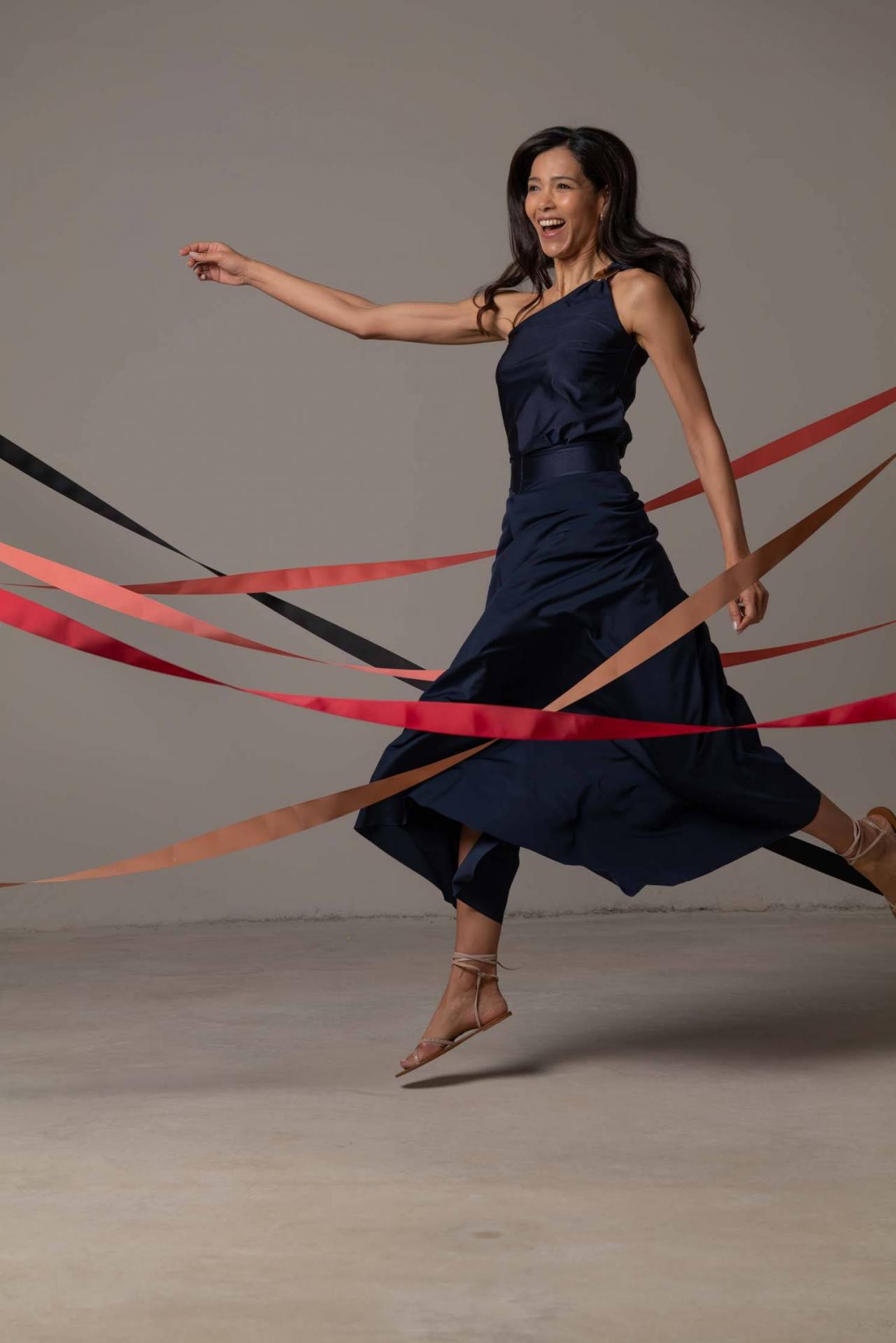 Falda Valentina marino