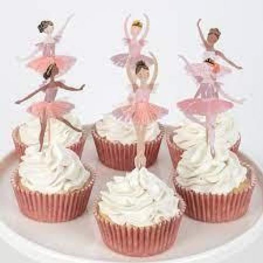 Cupcake Kit bailarinas  (x 24 toppers) [1]
