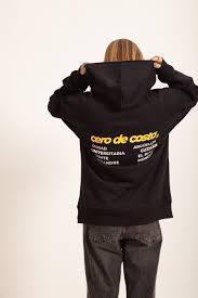 Sudadera negra Madrid con capucha [1]