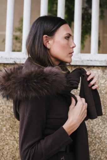 Pashmina capucha cashmere new mocca  [1]