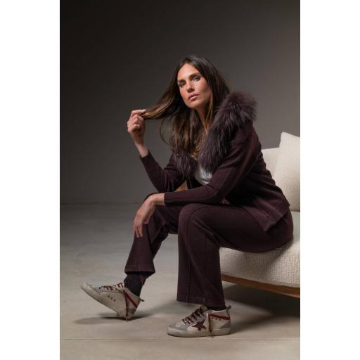 Bolero capucha cashmere grape [0]