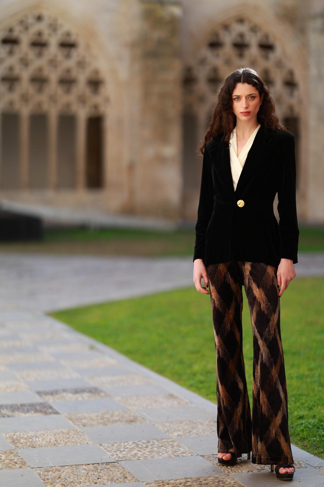 Pantalón Bibiana beige y negro