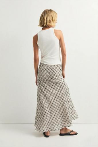 Falda cuadros evasé Avignon [2]