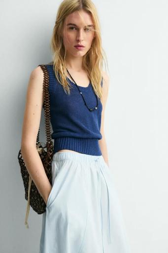 Falda evasé azul claro Bubble [1]