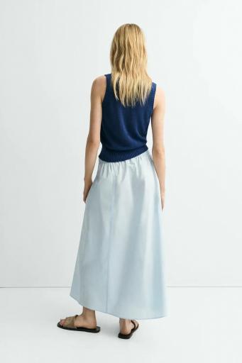 Falda evasé azul claro Bubble [2]