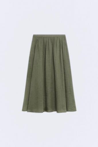 Falda midi verde Creta