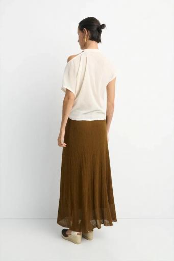 Falda midi marrón Guimares [1]